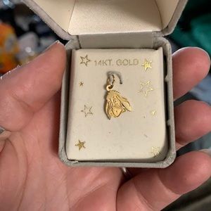 14k Eyeore pendant